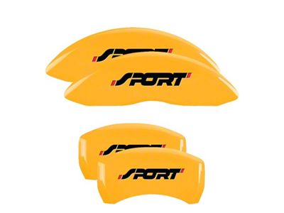 MGP 4 Caliper Covers Engraved Front & Rear No bolts/Sport - 10229SSP1YL
