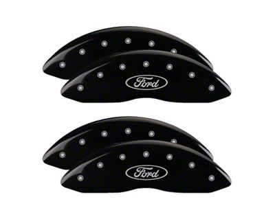 MGP 4 Caliper Covers Engraved Front & Rear Oval logo/Ford - 10120SFRDBK