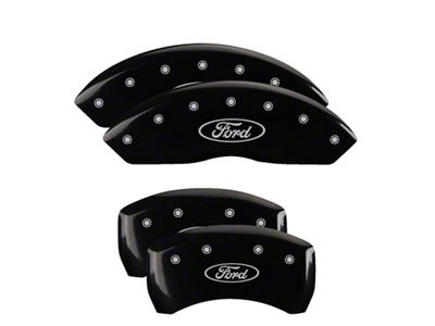 MGP 4 Caliper Covers Engraved Front & Rear Oval logo/Ford - 10198SFRDBK