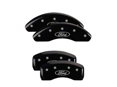 MGP 4 Caliper Covers Engraved Front & Rear Oval logo/Ford - 10216SFRDBK