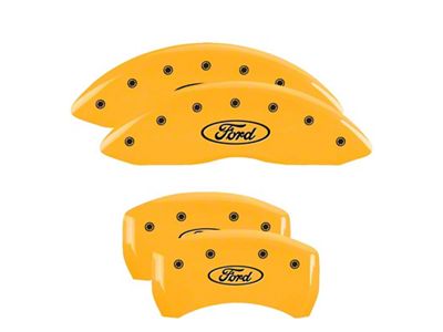 MGP 4 Caliper Covers Engraved Front & Rear Oval logo/Ford - 10230SFRDYL