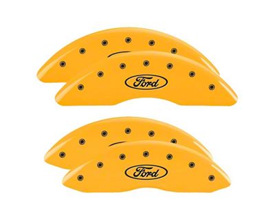 MGP 4 Caliper Covers Engraved Front & Rear Oval logo/Ford - 10235SFRDYL