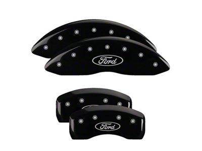 MGP 4 Caliper Covers Engraved Front & Rear Oval logo/Ford - 10241SFRDBK