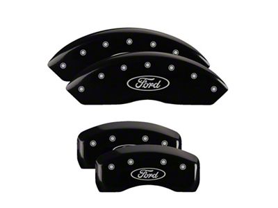 MGP 4 Caliper Covers Engraved Front & Rear Oval Logo/Ford - 10244SFRDBK