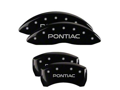 MGP 4 Caliper Covers Engraved Front & Rear Black - 18011SPOPBK