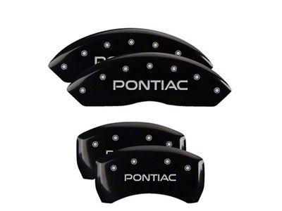 MGP 4 Caliper Covers Engraved Front & Rear Black - 18030SPOPBK