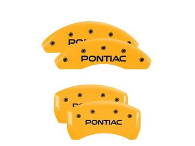 MGP 4 Caliper Covers Engraved Front & Rear Yellow - 18025SPOPYL