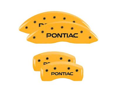 MGP 4 Caliper Covers Engraved Front & Rear Yellow - 18029SPOPYL