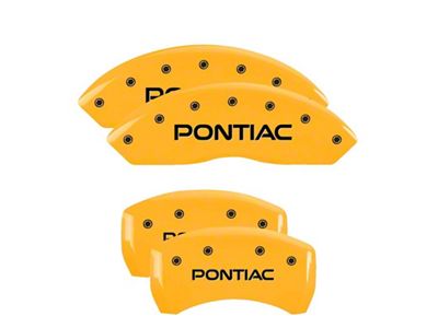 MGP 4 Caliper Covers Engraved Front & Rear Yellow - 18030SPOPYL
