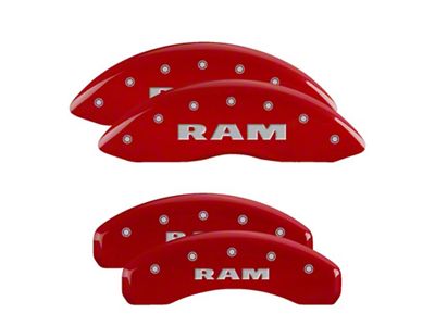 MGP 4 Caliper Covers Engraved Front & Rear Ram Red - 55005SRAMRD