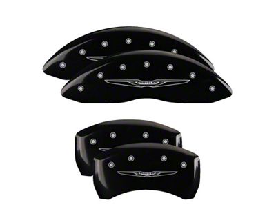 MGP 4 Caliper Covers Engraved Front & Rear Style 2/Chrysler - 32020SCW2BK