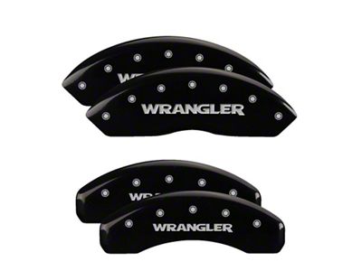 MGP 4 Caliper Covers Engraved Front & Rear Wrangler Black - 42019SWRGBK