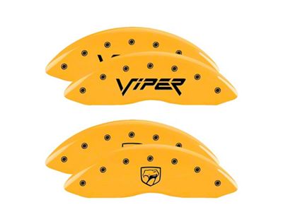 MGP 4 Caliper Covers Engraved Front Viper Rear Snake Yellow - 12203SSNPYL