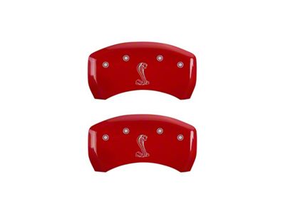 MGP Rear set 2 Caliper Covers Engraved Rear Snake Red - 10010RCNKRD