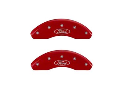 MGP Front set 2 Caliper Covers Engraved Front Oval logo/Ford - 10214FFRDRD
