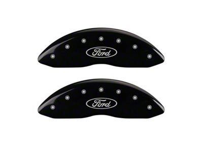 MGP Front set 2 Caliper Covers Engraved Front Oval logo/Ford - 10234FFRDBK