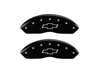 MGP Front set 2 Caliper Covers Engraved Front Bowtie Black - 14003FBOWBK