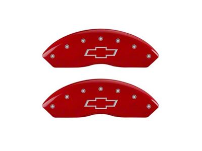 MGP Front set 2 Caliper Covers Engraved Front Bowtie Red - 14212FBOWRD