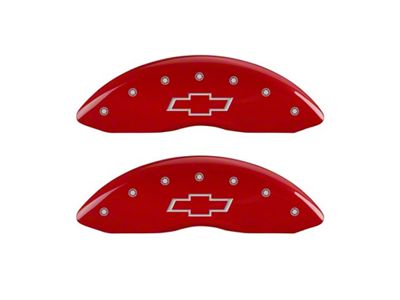 MGP Front set 2 Caliper Covers Engraved Front Bowtie Red - 14238FBOWRD