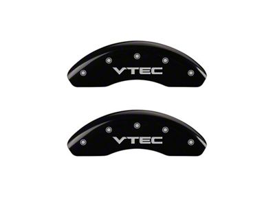 MGP Front set 2 Caliper Covers Engraved Front Vtec Black - 20143FVTCBK