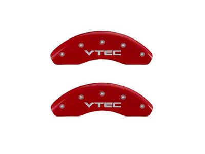 MGP Front set 2 Caliper Covers Engraved Front Vtec Red - 20143FVTCRD
