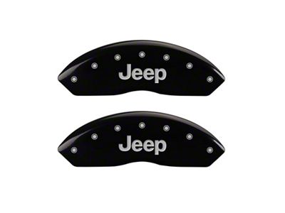 MGP Front set 2 Caliper Covers Engraved Front JEEP Black - 42009FJEPBK