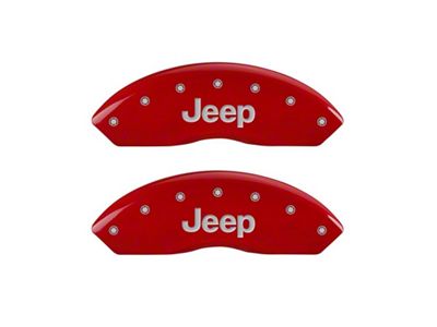 MGP Front set 2 Caliper Covers Engraved Front JEEP Red - 42009FJEPRD