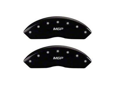 MGP Front set 2 Caliper Covers Engraved Front Black - 14212FMBK