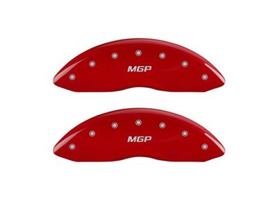 MGP Front set 2 Caliper Covers Engraved Front Red - 14221FMGPRD