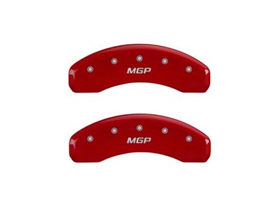 MGP Rear set 2 Caliper Covers Engraved Rear Red - 25049RMGPRD
