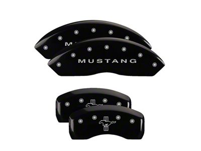 MGP 4 Caliper Covers Engraved Front Engraved Rear Bar - 10017SMBPBK