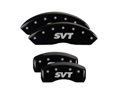 MGP 4 Caliper Covers Engraved Front & Rear SVT Black - 10017SSVTBK