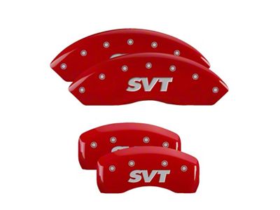 MGP 4 Caliper Covers Engraved Front & Rear SVT Red - 10017SSVTRD