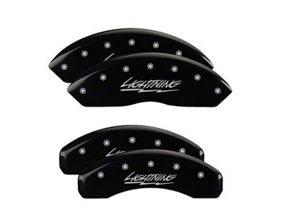 MGP 4 Caliper Covers Engraved Front & Rear Lightning Black - 10021SLTGBK