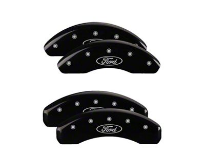 MGP 4 Caliper Covers Engraved Front & Rear Oval logo/Ford - 10227SFRDBK