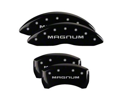 MGP 4 Caliper Covers Engraved Front & Rear Magnum Black - 12001SMGMBK