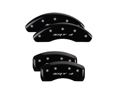 MGP 4 Caliper Covers Engraved Front & Rear SRT4 Black - 12127SSR4BK