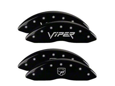 MGP 4 Caliper Covers Engraved Front Gen 2/Viper Engraved Rear - 12203SSNPBK