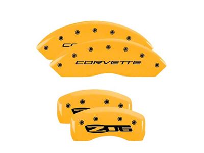 MGP 4 Caliper Covers Engraved Front C5/Corvette Engraved Rear C5/Z06 - 13007SCZ5YL