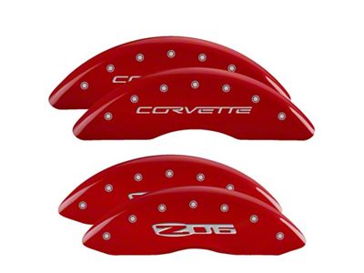 MGP 4 Caliper Covers Engraved Front C6/Corvette Engraved Rear C6/Z06 - 13083SCZ6RD