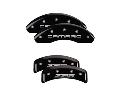 MGP 4 Caliper Covers Engraved Front Gen 4/Camaro Engraved Rear - 14026SZ84BK