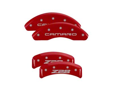 MGP 4 Caliper Covers Engraved Front Gen 4/Camaro Engraved Rear - 14026SZ84RD