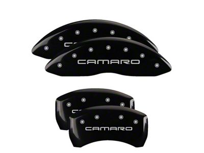 MGP 4 Caliper Covers Engraved Front & Rear Gen 4/Camaro - 14027SCA4BK