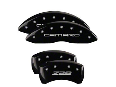 MGP 4 Caliper Covers Engraved Front Gen 4/Camaro Engraved Rear - 14027SZ84BK