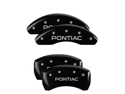 MGP 4 Caliper Covers Engraved Front & Rear Black - 18025SPOPBK