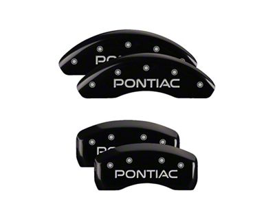MGP 4 Caliper Covers Engraved Front & Rear Black - 18026SPOPBK