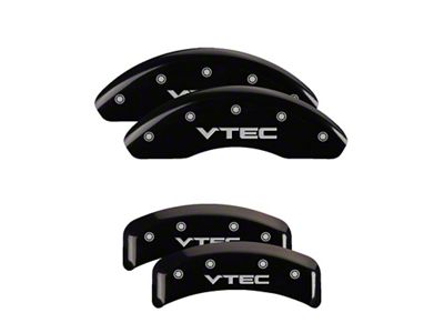 MGP 4 Caliper Covers Engraved Front & Rear Vtech Black - 20076SVTCBK