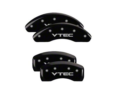 MGP 4 Caliper Covers Engraved Front & Rear Vtech Black - 20179SVTCBK