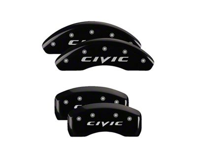 MGP 4 Caliper Covers Engraved Front 2015/Civic Engraved Rear 2015/Civic - 20197SCIVBK