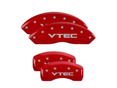 MGP 4 Caliper Covers Engraved Front & Rear Vtech Red - 20199SVTCRD